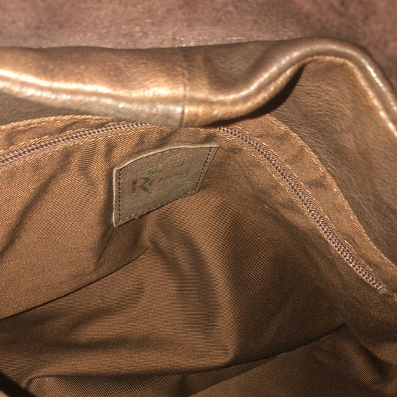 Rossi Firenze satchel brown distressed leather bag made in Florence Italy - Picture 4 of 14